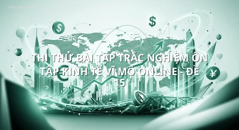 Thi thử bài tập trắc nghiệm ôn tập Kinh tế Vĩ Mô online - Đề 15