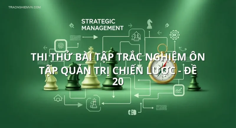 Thi thử bài tập trắc nghiệm ôn tập Quản trị chiến lược - Đề 20