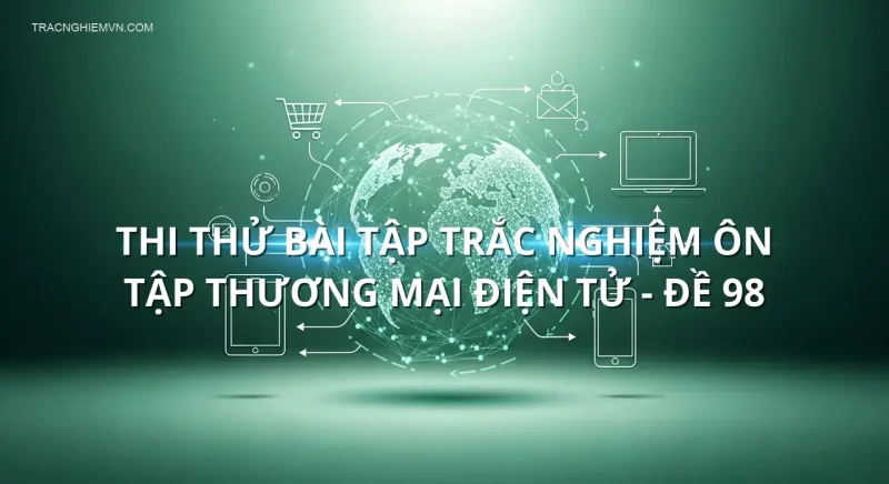 Thi thử bài tập trắc nghiệm ôn tập Thương mại điện tử - Đề 98