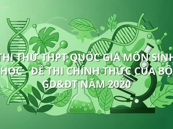 Thi thử THPT quốc gia môn Sinh Học - Đề thi chính thức của bộ GD&ĐT năm 2020