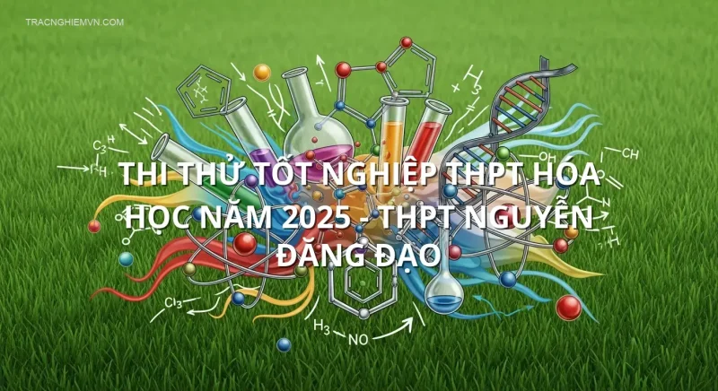 Thi Thử Tốt Nghiệp THPT Hóa học năm 2025 - THPT Nguyễn Đăng Đạo