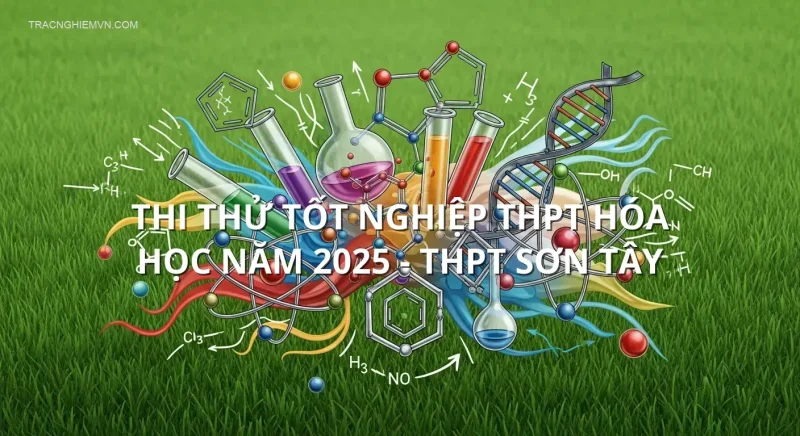 Thi Thử Tốt Nghiệp THPT Hóa học năm 2025 - THPT Sơn Tây
