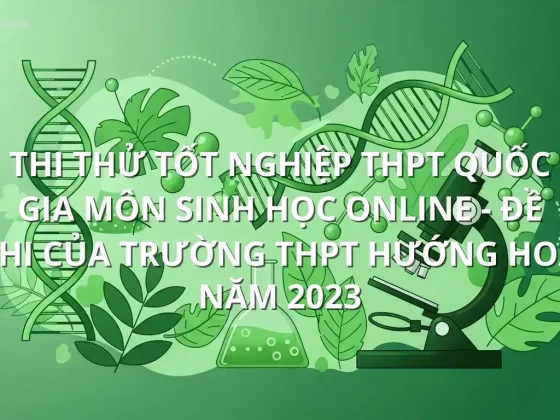 Thi thử tốt nghiệp THPT quốc gia môn Sinh Học online - Đề thi của trường THPT Hướng Hoá năm 2023