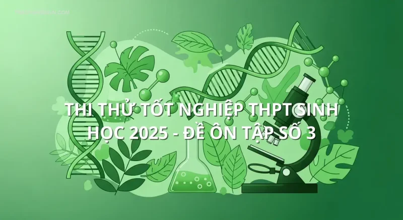 Thi Thử Tốt Nghiệp THPT Sinh học 2025 - Đề ôn tập số 3