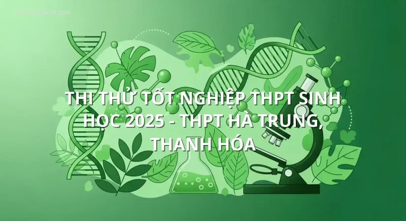 Thi Thử Tốt Nghiệp THPT Sinh học 2025 - THPT Hà Trung, Thanh Hóa