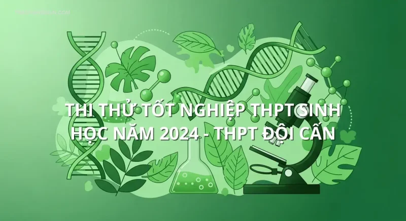 Thi Thử Tốt Nghiệp THPT Sinh học năm 2024 - THPT Đội Cấn