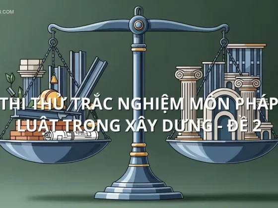 Thi thử trắc nghiệm môn Pháp luật trong xây dựng - Đề 2
