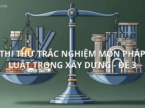 Thi thử trắc nghiệm môn Pháp luật trong xây dựng - Đề 3