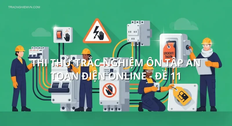 Thi thử trắc nghiệm ôn tập An toàn điện online - Đề 11