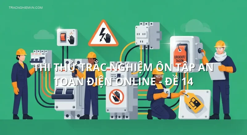 Thi thử trắc nghiệm ôn tập An toàn điện online - Đề 14