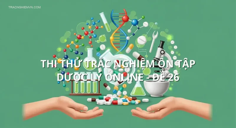 Thi thử trắc nghiệm ôn tập Dược lý online - Đề 26