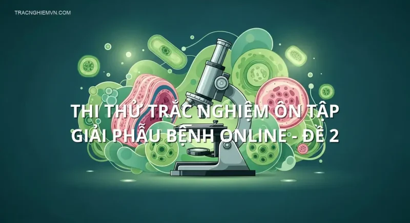 Thi thử trắc nghiệm ôn tập Giải phẫu bệnh online - Đề 2