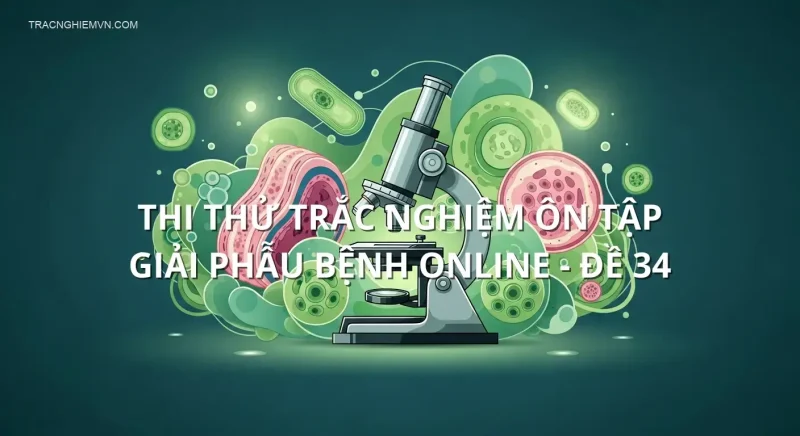 Thi thử trắc nghiệm ôn tập Giải phẫu bệnh online - Đề 34