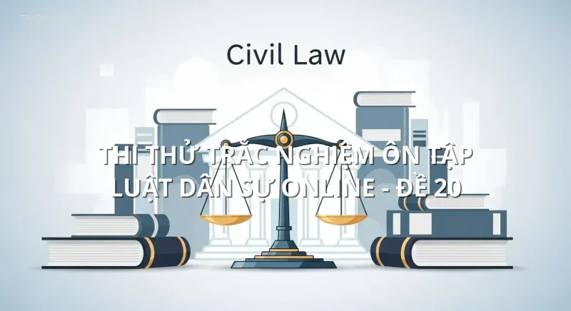 Thi thử trắc nghiệm ôn tập Luật dân sự online - Đề 20
