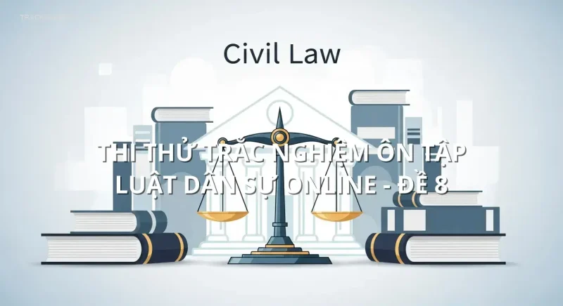 Thi thử trắc nghiệm ôn tập Luật dân sự online - Đề 8