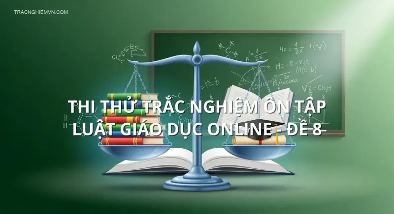 Thi thử trắc nghiệm ôn tập Luật giáo dục online - Đề 8