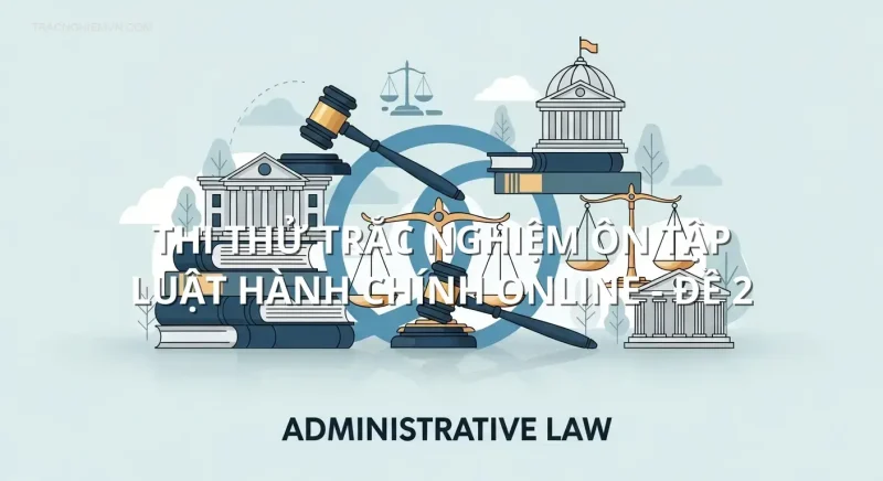 Thi thử trắc nghiệm ôn tập Luật hành chính online - Đề 2