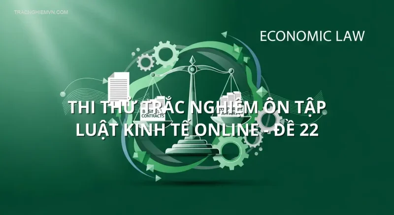 Thi thử trắc nghiệm ôn tập Luật Kinh tế online - Đề 22