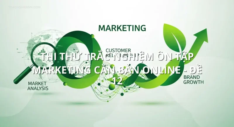 Thi thử trắc nghiệm ôn tập Marketing căn bản online - Đề 12