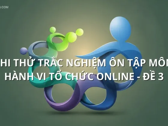 Thi thử trắc nghiệm ôn tập môn Hành vi tổ chức online - Đề 3