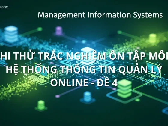 Thi thử trắc nghiệm ôn tập môn Hệ thống thông tin quản lý online - Đề 4
