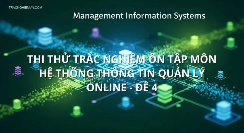 Thi thử trắc nghiệm ôn tập môn Hệ thống thông tin quản lý online - Đề 4