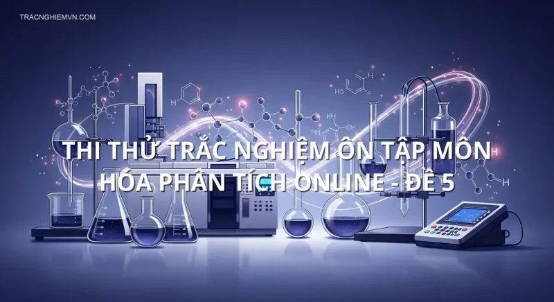 Thi thử trắc nghiệm ôn tập môn Hóa phân tích online - Đề 5