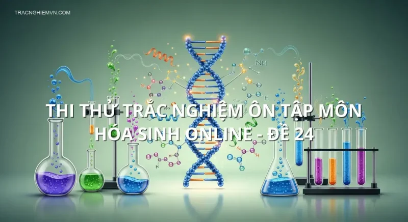 Thi thử trắc nghiệm ôn tập môn Hóa Sinh online - Đề 24