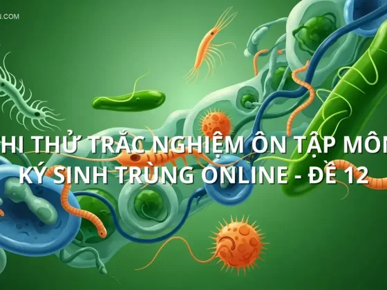 Thi thử trắc nghiệm ôn tập môn Ký sinh trùng online - Đề 12