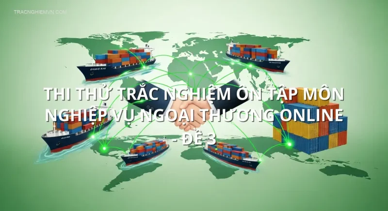 Thi thử trắc nghiệm ôn tập môn Nghiệp vụ ngoại thương online - Đề 3