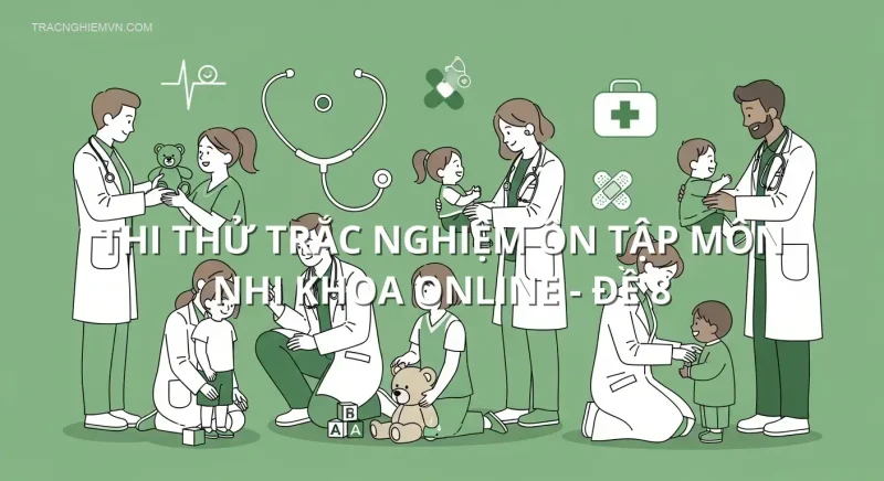 Thi thử trắc nghiệm ôn tập môn Nhi khoa online - Đề 8