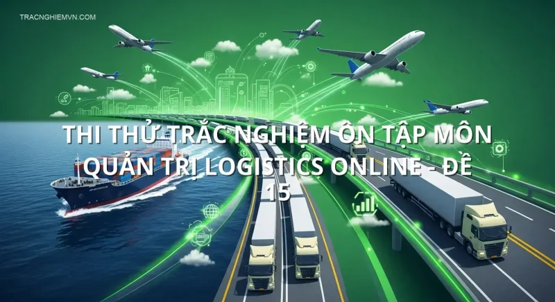 Thi thử trắc nghiệm ôn tập môn Quản trị Logistics online - Đề 15
