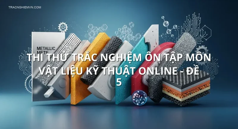 Thi thử trắc nghiệm ôn tập môn Vật liệu kỹ thuật online - Đề 5