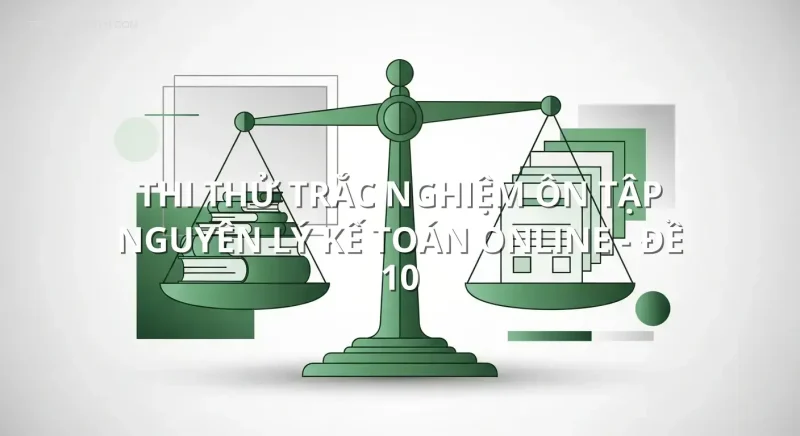Thi thử trắc nghiệm ôn tập Nguyên lý kế toán online - Đề 10