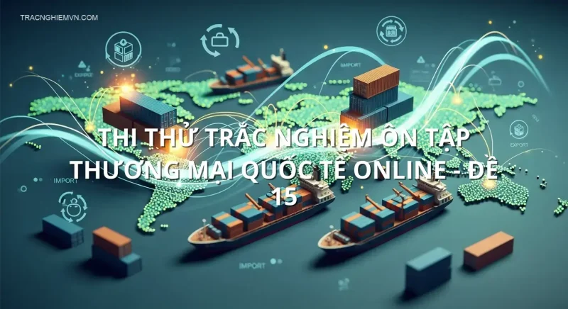 Thi thử trắc nghiệm ôn tập Thương mại quốc tế online - Đề 15