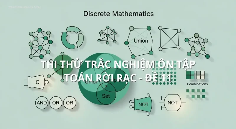 Thi thử trắc nghiệm ôn tập Toán rời rạc - Đề 11