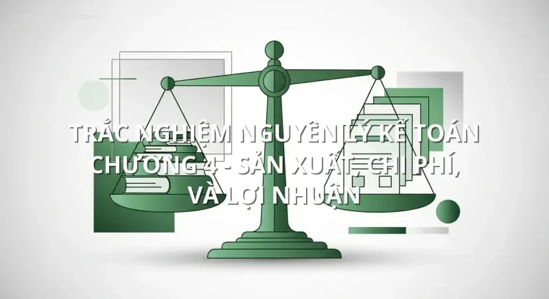 Trắc nghiệm nguyên lý kế toán chương 4 - Sản xuất, chi phí, và lợi nhuận